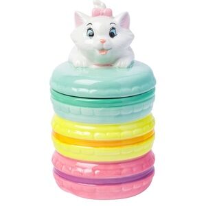 Disney Aristocats Marie Cat Macaroon‎ Ceramic Cookie Jar Canister NEW